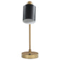 Cherise - Adjustable Shade Table Lamp - Antique Brass And Matte Black