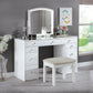 Louise - Vanity With Stool - White