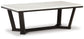 Fostead - White / Espresso - Rectangular Cocktail Table