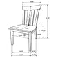 Reynolds - Slat Back Dining Side Chair - Brown Oak (Set of 2)