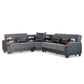 Ottomanson Molina - Convertible Sectional With Storage - Gray