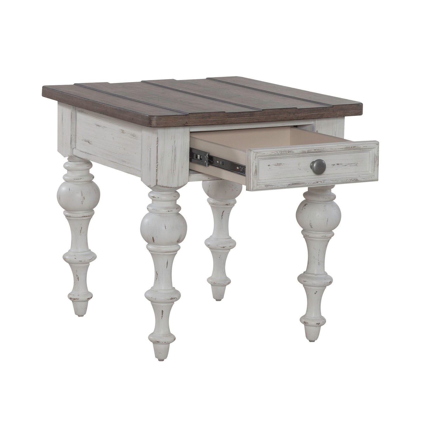 River Place - End Table - White