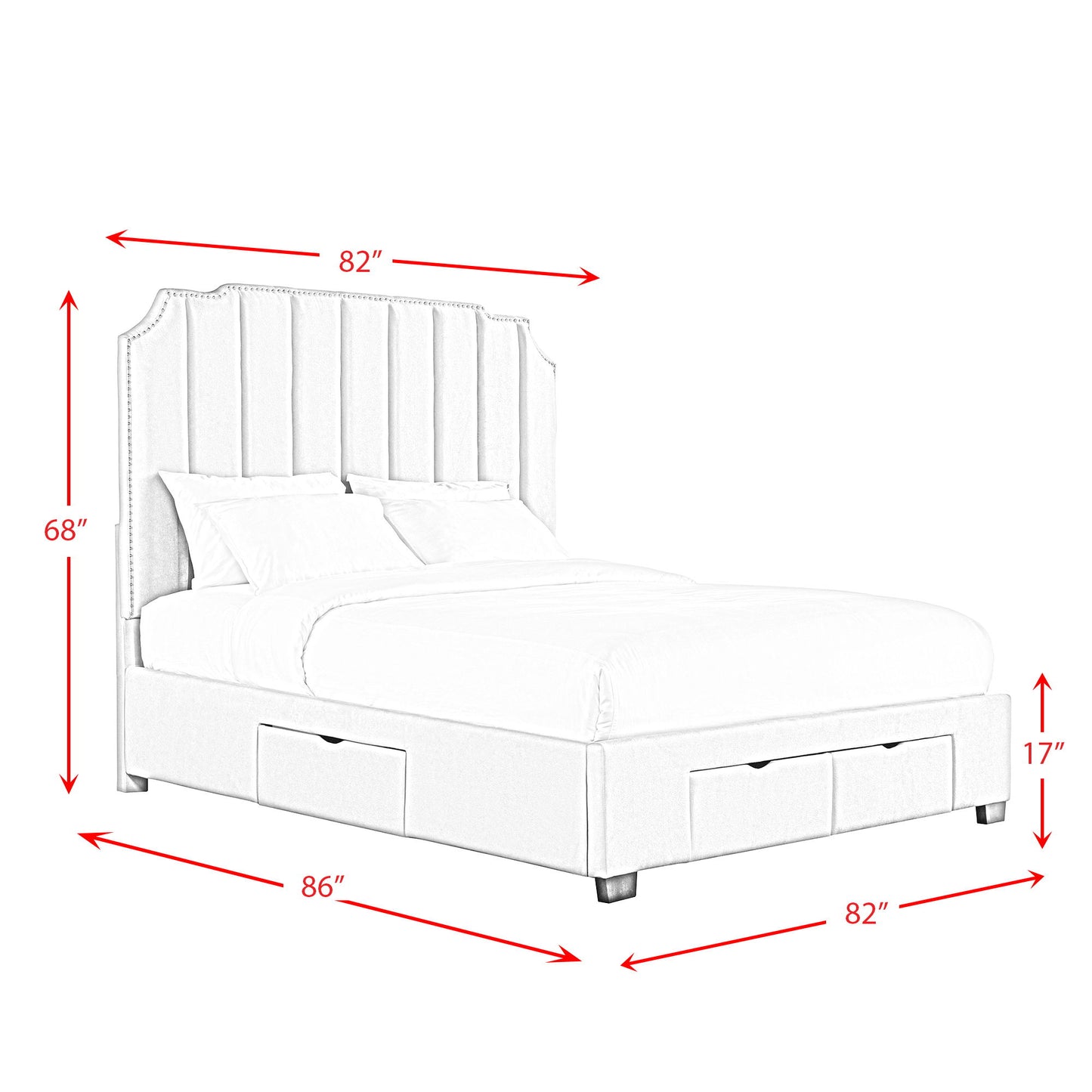 Harper - Upholstered Storage Bed