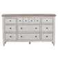 Heartland - 9 Drawer Dresser - White