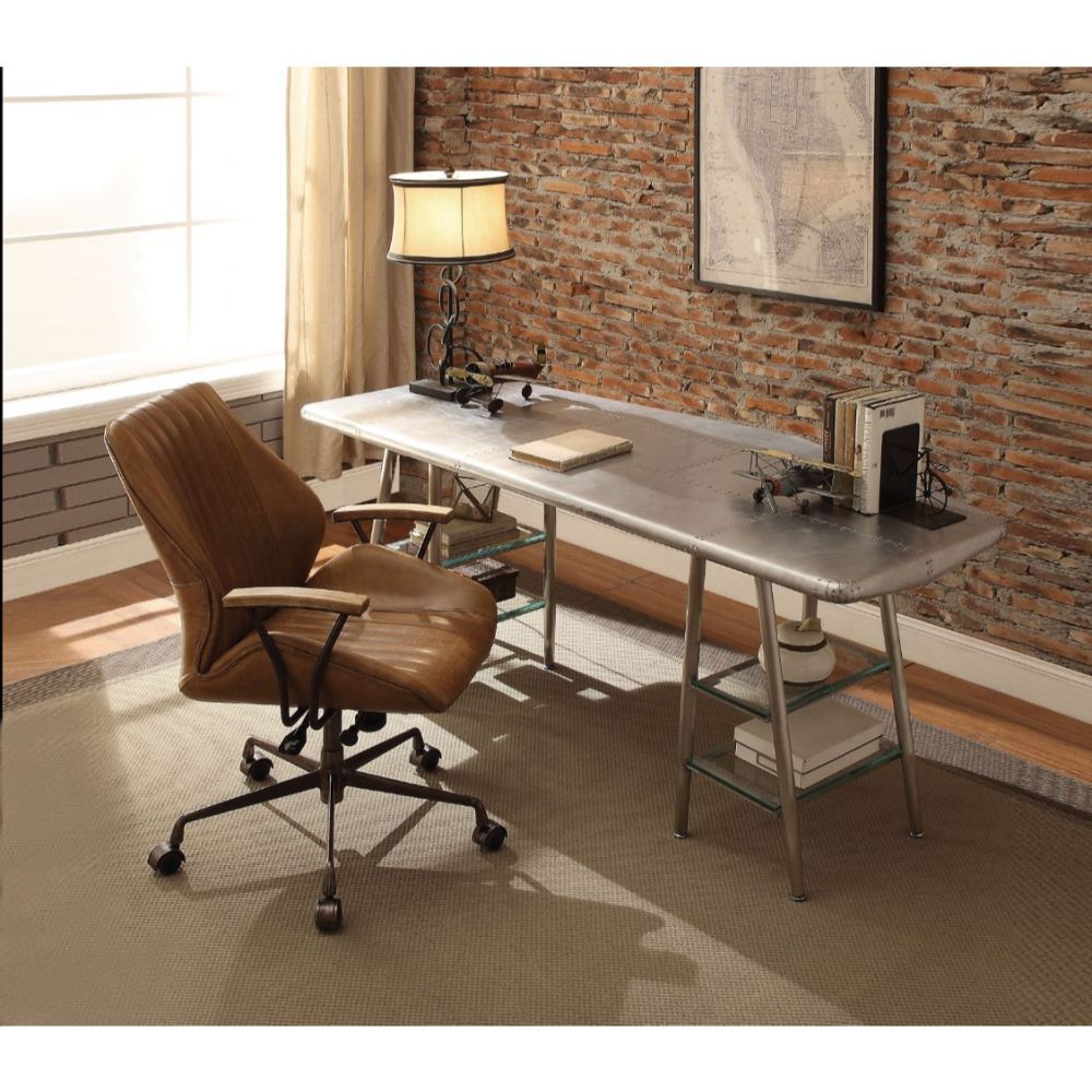 Brancaster - Desk - Aluminum - Metal - 30"