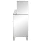 Yvaine - 2-Door Mirrored Acrylic Home Bar Wine Cabinet - Silver