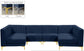 Alina - Modular Sectional 6 Piece - Navy - Fabric