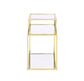 Uchenna - Side Table - Clear Glass & Gold Finish