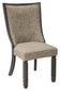 Tyler - Black / Grayish Brown - Dining Uph Side Chair (Set of 2) - Framed Back