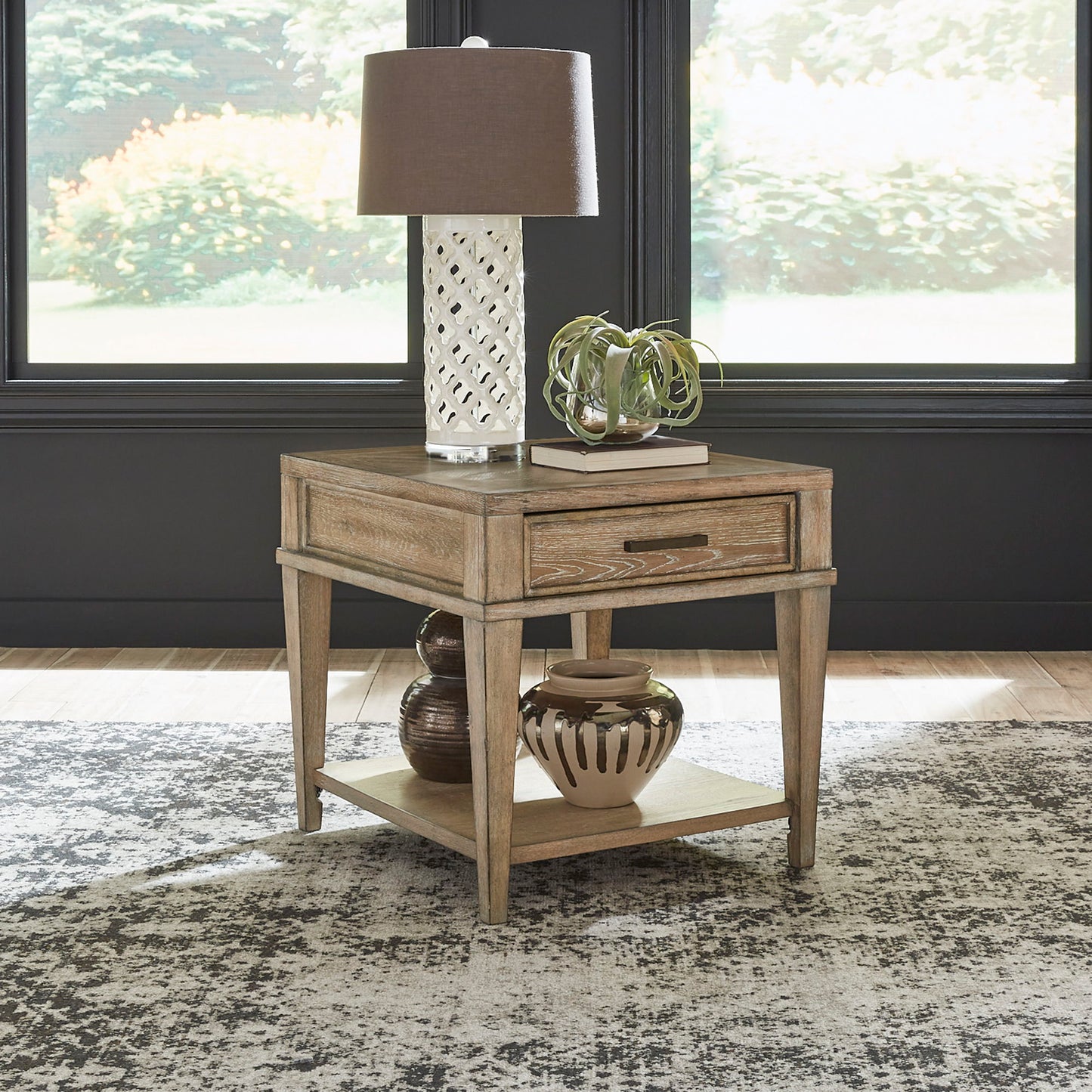 Devonshire - Drawer End Table - Weathered Sandstone