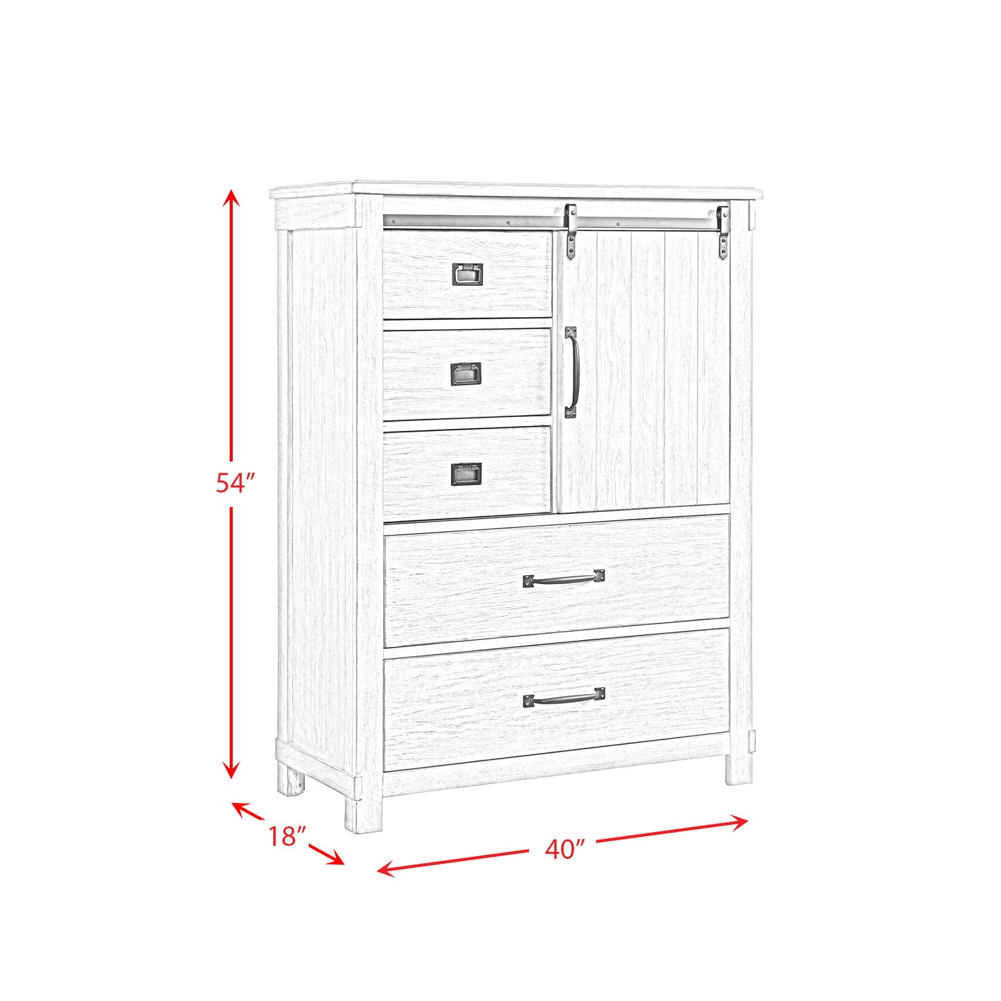 Scott - 5-Drawer Gentlemens Chest