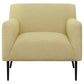 Darlene - Upholstered Track Arms Accent Chair - Lemon