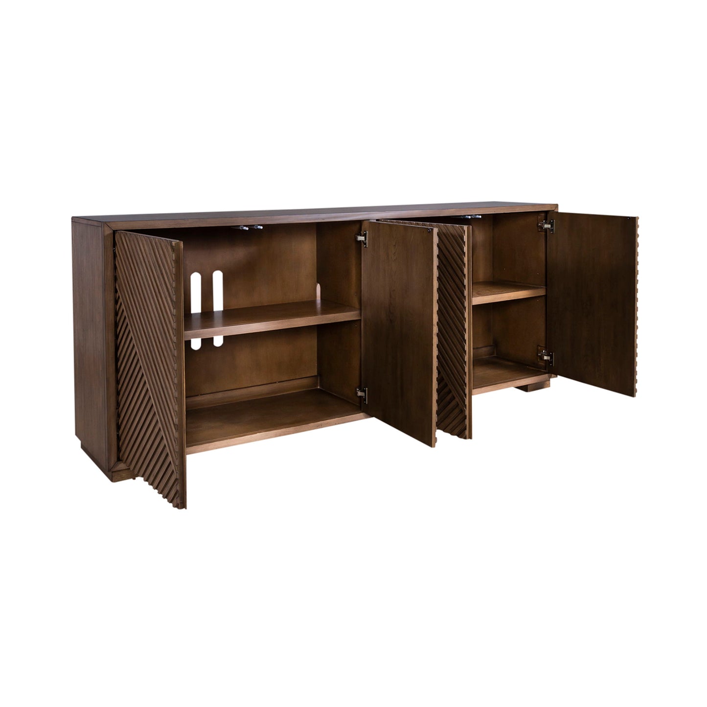 Easton - 82" TV Console - Light Brown