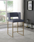 Caleb - Counter Stool with Gold Legs (Set of 2)