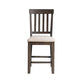 Stone - Counter Slat Back Side Chair (Set of 2) - Smokey Walnut