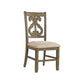 Stone - Wooden Swirl Back Side Chair (Set of 2)
