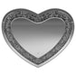 Aiko - Heart Shape Wall Mirror - Silver