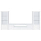 Jude - 2-Door 79" TV Stand With Drawers - White High Gloss