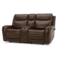 Blair - Loveseat With Console P2 & ZG - Cognac