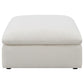 Hobson - Square Upholstered Ottoman - Ivory