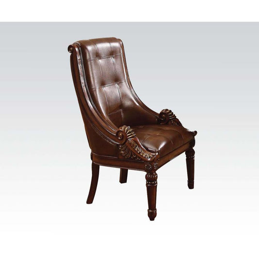 Winfred - Side Chair - PU & Cherry