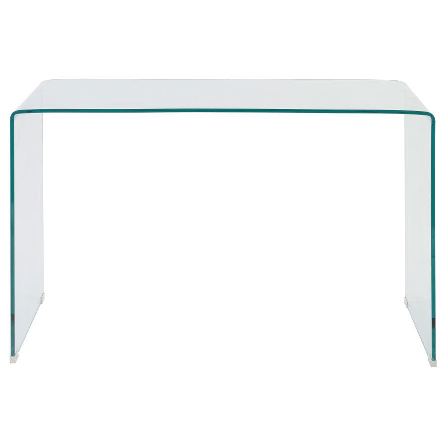 Ripley - Glass Writing Desk - Clear