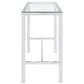 Tolbert - Bar Table With Glass Top - Chrome