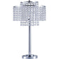 Kaitlyn - Crystal Chrome Table Lamp - Pearl Silver