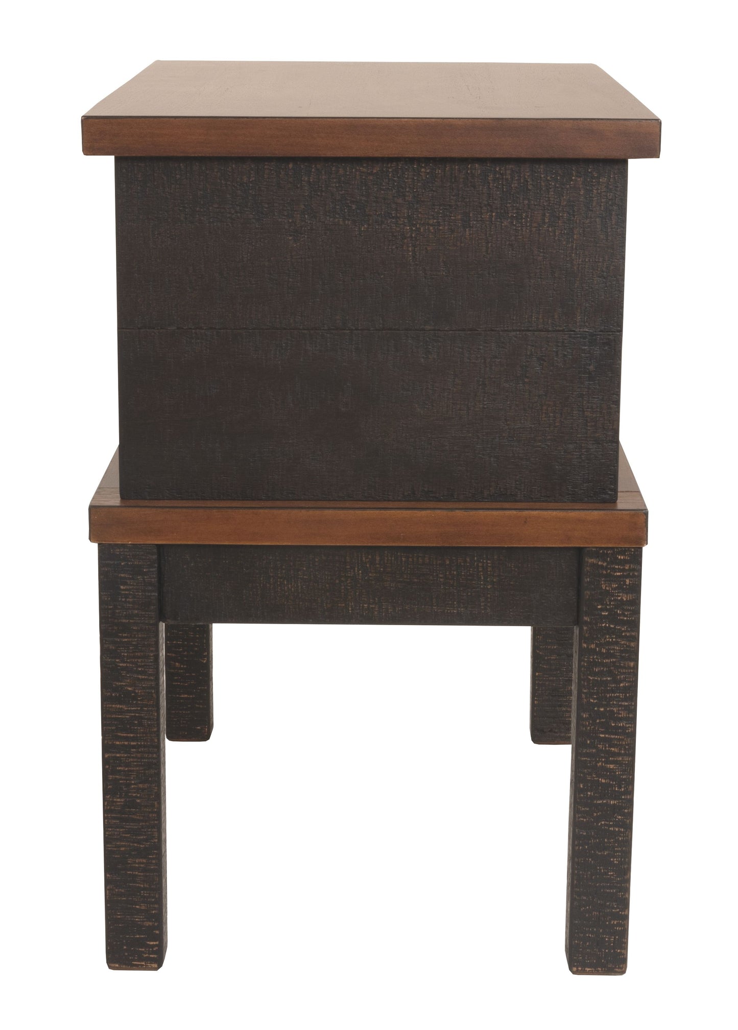 Stanah - Brown / Beige - Chair Side End Table