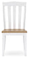 Ashbryn - White / Natural - Dining Room Side Chair (Set of 2)