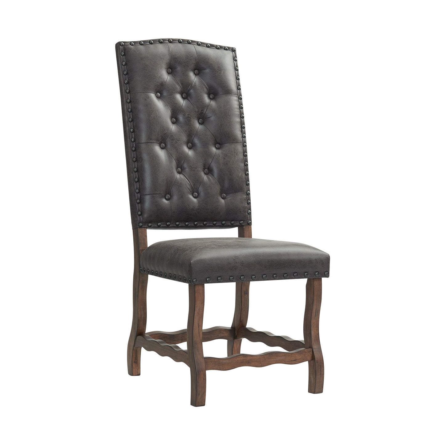 Gramercy - Tufted Tall Back Side Chair (Set of 2) - Chocolate