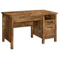 Delwin - 2-Drawer Lift Top Computer Desk - Rustic Nutmeg