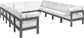 Nizuc - Outdoor Patio Modular Sectional 12 Piece - White