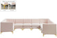 Alina - Modular Sectional 8 Piece - Pink - Fabric