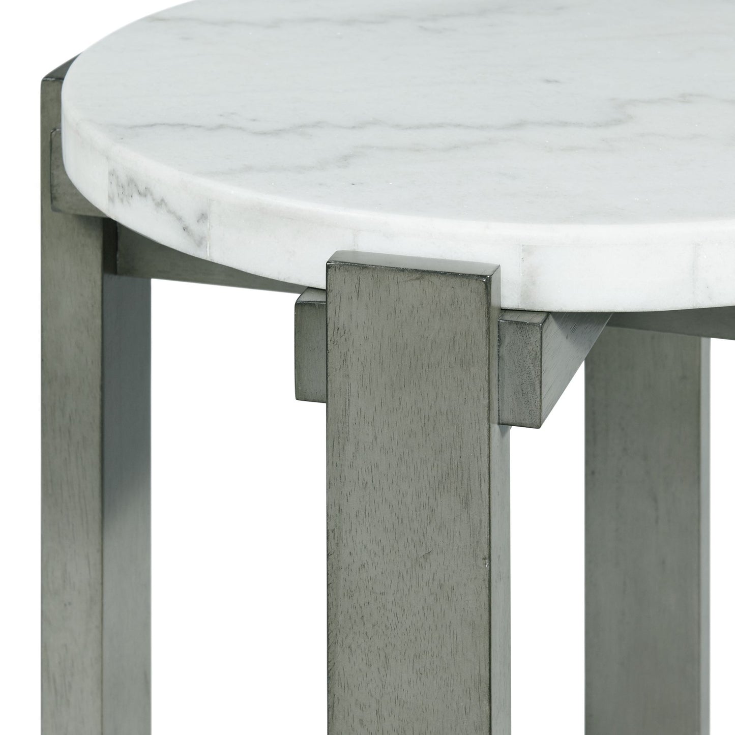 Rosamel - Round End Table - Gray