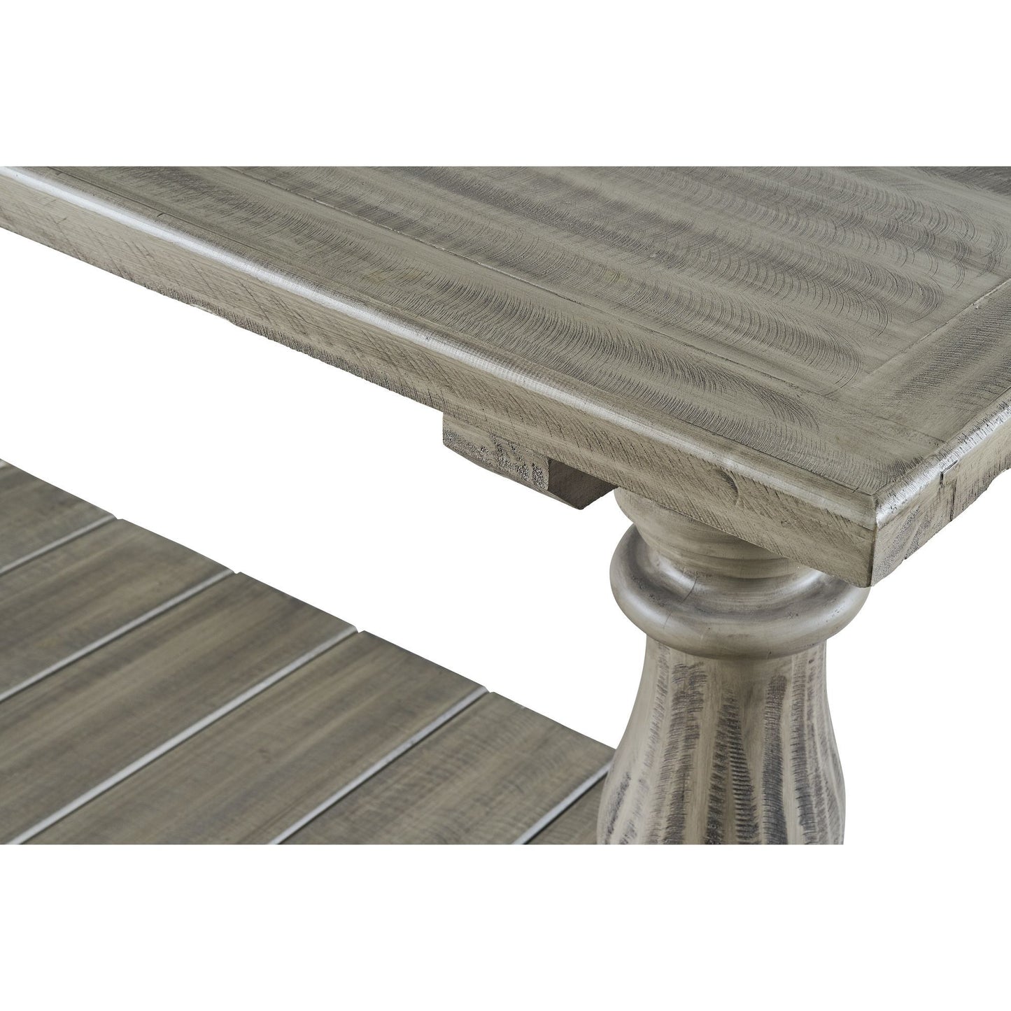 Ivan - Four Pedestal End Table - Smoke Grey