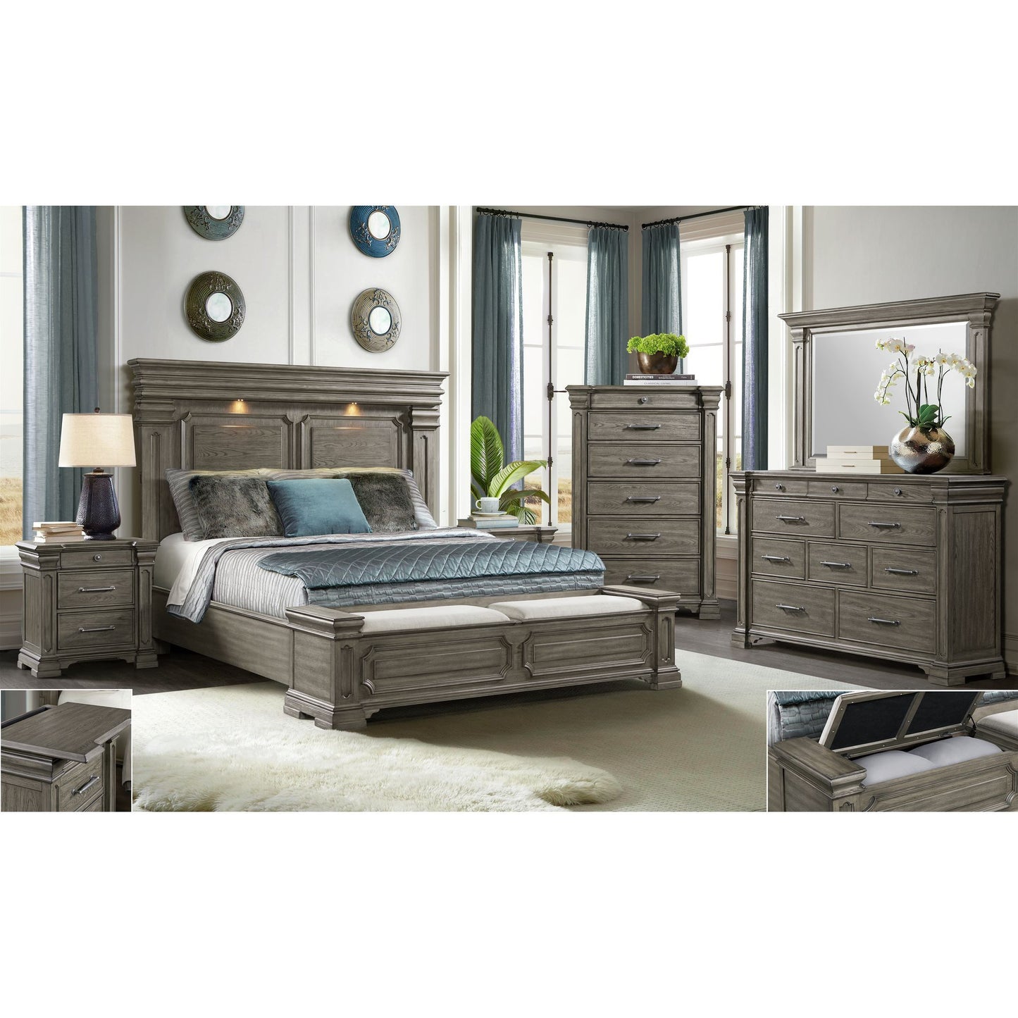 Kings Court - Storage Bed
