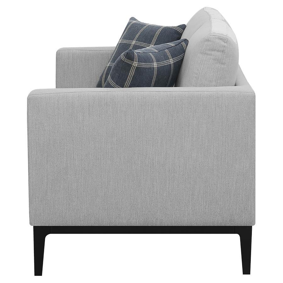 Apperson - Cushioned Back Loveseat - Light Gray