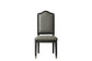 House - Beatrice Side Chair (Set of 2) - Two Tone Gray Fabric & Charcoal Finish