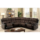 Hadley - Sectional With 2 Consoles - Brown / Black