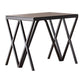 Magenta - End Table - Black & Glass