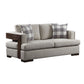 Niamey - Loveseat - Fabric & Walnut