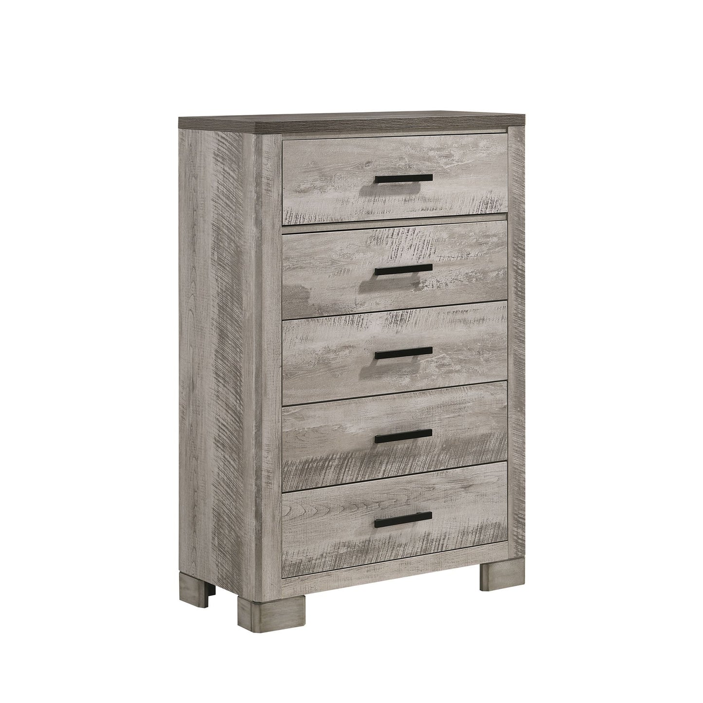 Millers Cove - 5-Drawer Chest - Distressed Gray