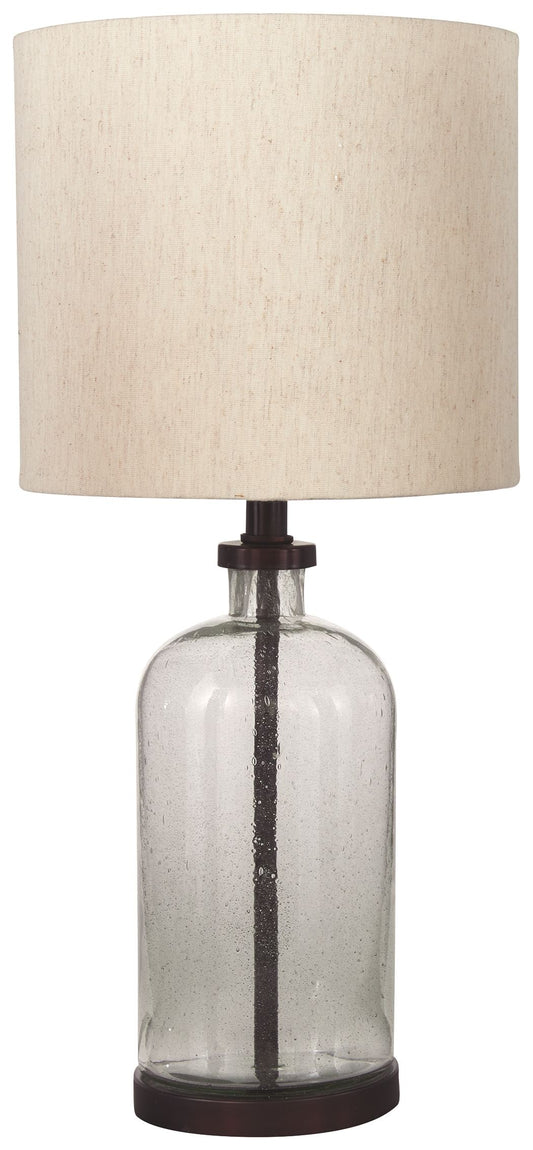 Bandile - Clear / Bronze Finish - Glass Table Lamp