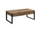 Aflo - Coffee Table - Weathered Oak & Black Finish