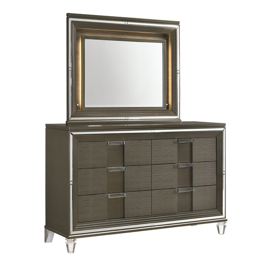 Twenty Nine - 6-Drawer Dresser With Mood Lighting Mirror