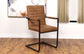 Nate - Upholstered Dining Arm Chair (Set of 2) - Antique Brown And Black