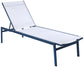 Santorini - Outdoor Patio Chaise Lounge Chair - White - Metal