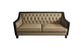 House - Beatrice Sofa - Tan PU, Black PU & Charcoal Finish