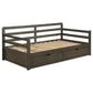 Sorrento - 2-Drawer Twin Long Daybed With Extension Trundle - Gray